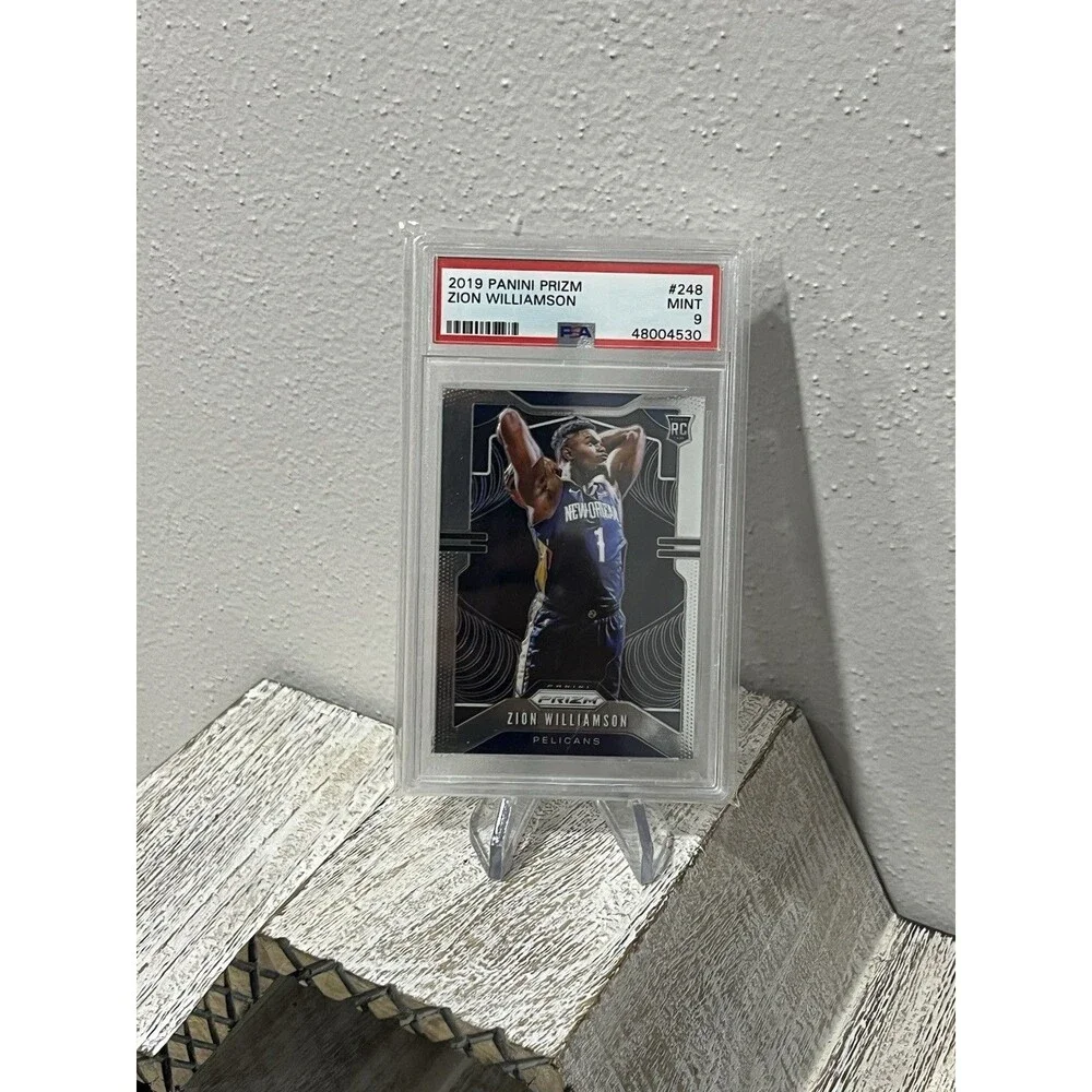 2019 Panini Prizm Zion Williamson #248 Base Rookie RC PSA 9 MINT Pelicans